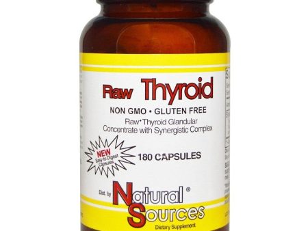 Natural Sources Raw Thyroid 180 Capsules Online Sale