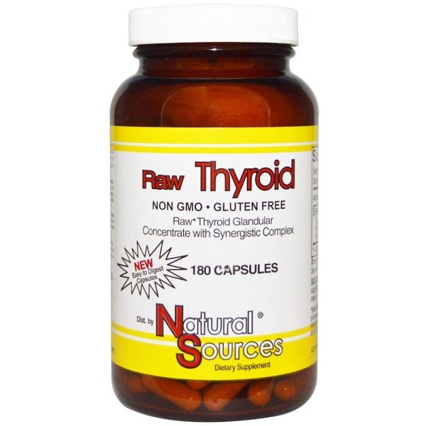 Natural Sources Raw Thyroid 180 Capsules Online Sale