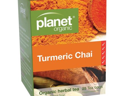 Planet Organic Turmeric Chai Herbal Tea x 25 Tea Bags Online