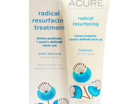 Acure Organics Radical Resurfacing Treatment Lemon Probiotics + Poet s Daffodil Stem Cell 41 ml 1.4 fl oz Fashion