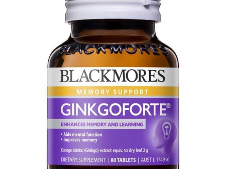 Blackmores Ginkgoforte 80 Tablets For Cheap