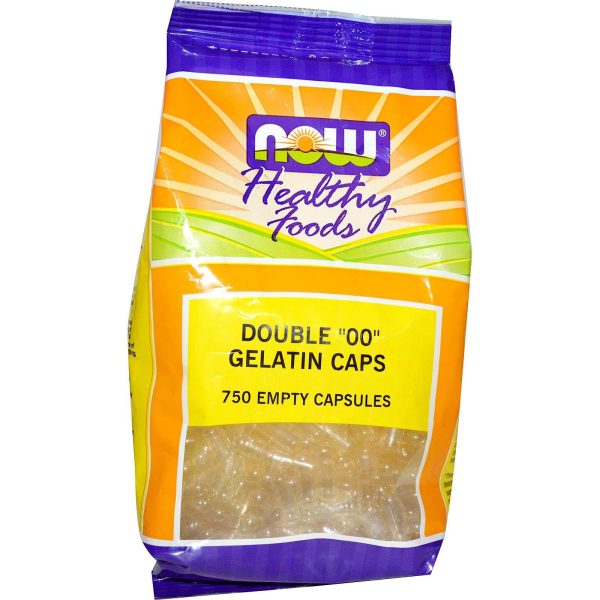 Now Foods, Healthy Foods, Double ““00““ Gelatin Caps, 750 Empty Capsules For Cheap