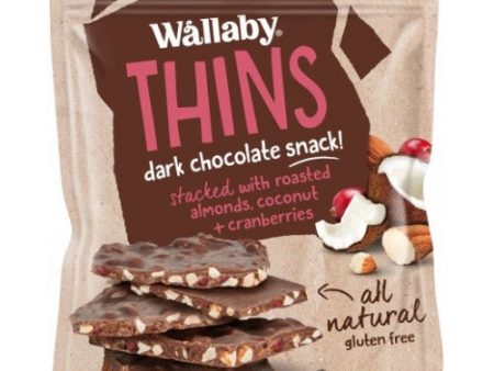 Wallaby Thins Almond Coconut Cranberry 130g on Sale