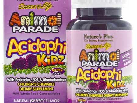 Nature s Plus Source Of Life Animal Parade Acidophikidz Children s Chewable Berry Flavour 90 Animals Fashion