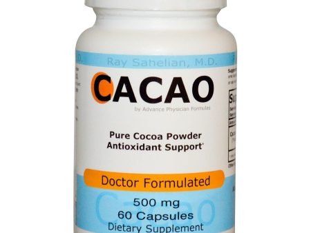 Advance Physician Formulas, Inc., Cacao, 500 mg, 60 Capsules For Sale