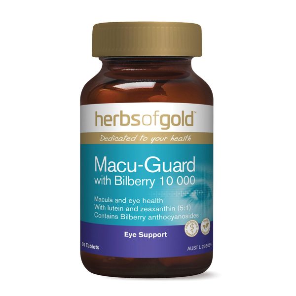 Herbs Of Gold Macu-Guard With Bilberry 10 000, 90 Tablets Online Hot Sale