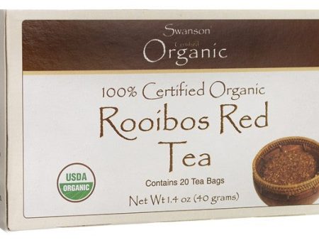 Swanson 100% Certified Organic Rooibos Red Tea 20 Bags Online Sale