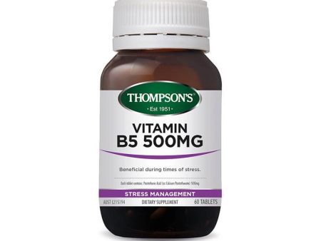 Thompson s Vitamin B5 500mg 60 Tablets Online Sale