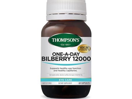 Thompson s One-A-Day Bilberry 12000 60 Capsules Discount