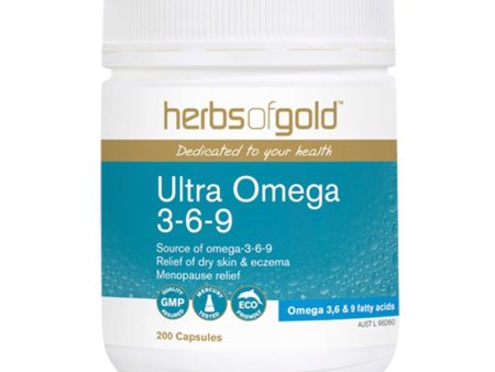 Herbs Of Gold Ultra Omega 3-6-9 200 Capsules For Sale