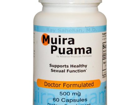 Advance Physician Formulas, Inc., Muira Puama, 500 mg, 60 Capsules Hot on Sale