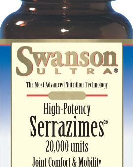 Swanson Ultra Hi-Potency Serrazimes Proteolytic Enzyme 20000 Units 60 Veggie Capsules Supply