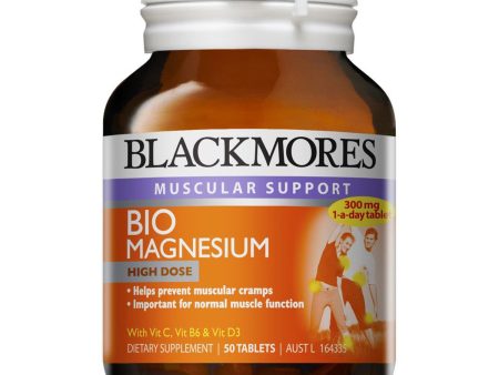 Blackmores Bio Magnesium 50 Tablets on Sale