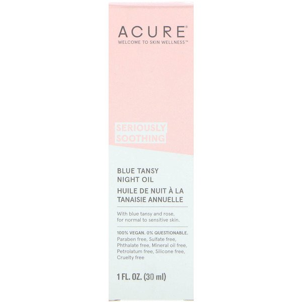 Acure Seriously Soothing Blue Tansy Night Oil 1 fl oz (30ml) on Sale