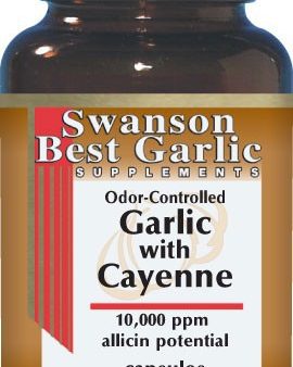 Swanson Best Garlic Supplements Garlic with Cayenne 200 Capsules Sale