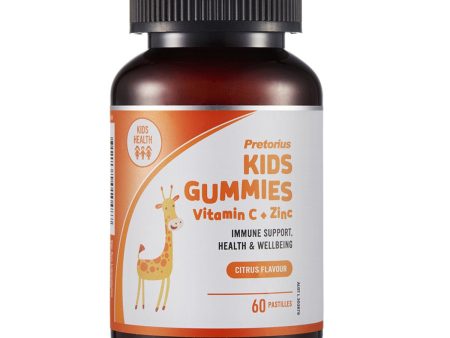 Pretorius Kids Gummies Vitamin C + Zinc (Citrus Flavour) 60 Pastilles For Cheap