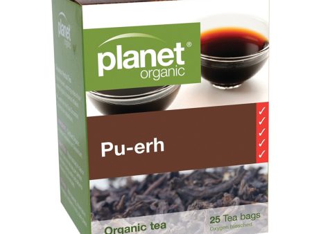 Planet Organic Pu Erh Herbal Tea x 25 Tea Bags Hot on Sale