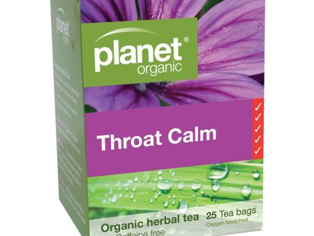 Planet Organic Throat Calm Herbal Tea x 25 Tea Bags Online Hot Sale