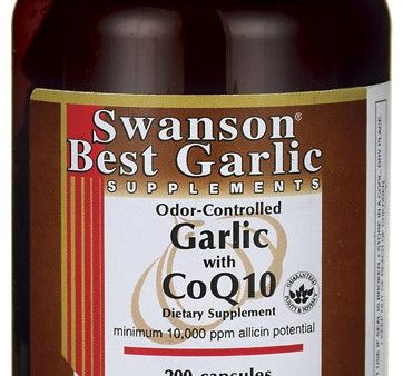 Swanson Best Garlic Supplements Garlic with CoQ10 200 Capsules Discount