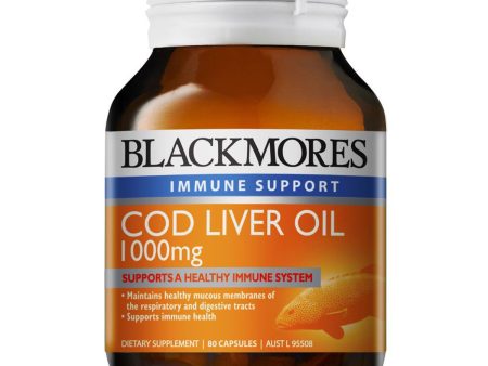 Blackmores Cod Liver Oil 1000Mg 80 Capsules Cheap