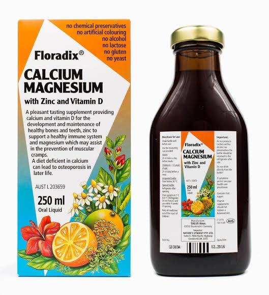 Floradix Calcium Magnesium Zinc + Vit D 250ml Sale