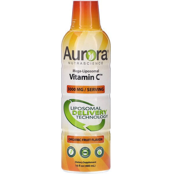 Aurora Nutrascience, Mega-Pack+ Liposomal Vitamin C, 3,000 mg, 32 Packs, 0.68 fl oz (20 ml) Each Fashion