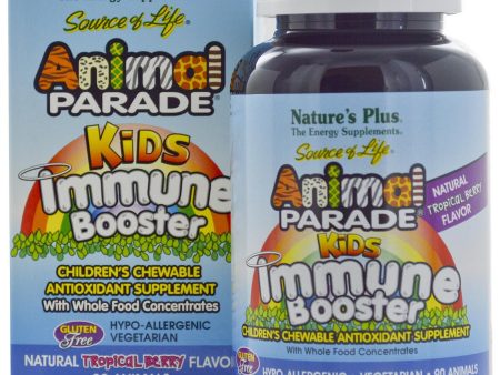 Nature s Plus Source of Life Animal Parade Kid s Immune Booster Tropical Berry Flavour 90 Animals Fashion