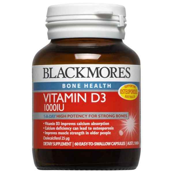 Blackmores Vitamin D3 1000Iu 60 Capsules For Cheap