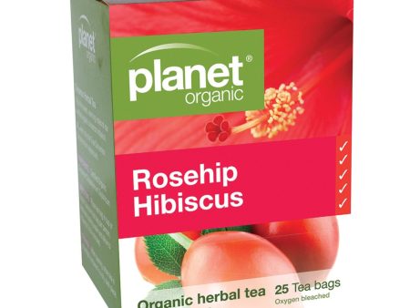 Planet Organic Rosehip Hibiscus Herbal Tea x 25 Tea Bags Online now