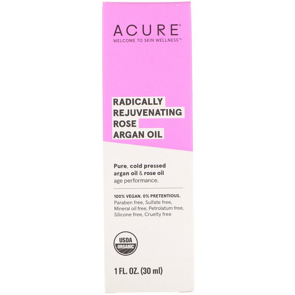 Acure Radically Rejuvenating Rose Argan Oil 1 fl oz (30ml) Fashion