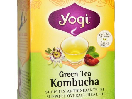 Yogi Tea Green Tea Kombucha 16 Tea Bags 1.12 oz (32g) Cheap