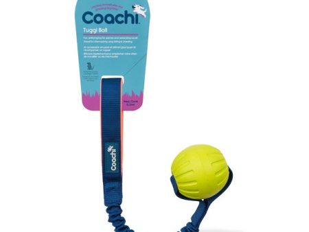 Coachi Tuggi Ball Navy Coral & Lime Training Toy For Cheap