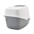 Savic Nestor Cat Toilet Hooded Litter Tray Grey Hot on Sale