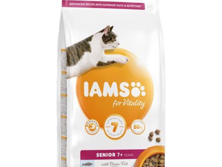 Iams Vitality Senior Cat Food Ocean Fish 2kg Online now