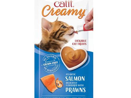 Catit Creamy All Natural Cat Treats Salmon & Prawn Online