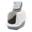 Savic Nestor Cat Toilet Hooded Litter Tray Grey Hot on Sale