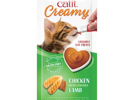 Catit Creamy All Natural Cat Treats Chicken & Lamb Online Sale